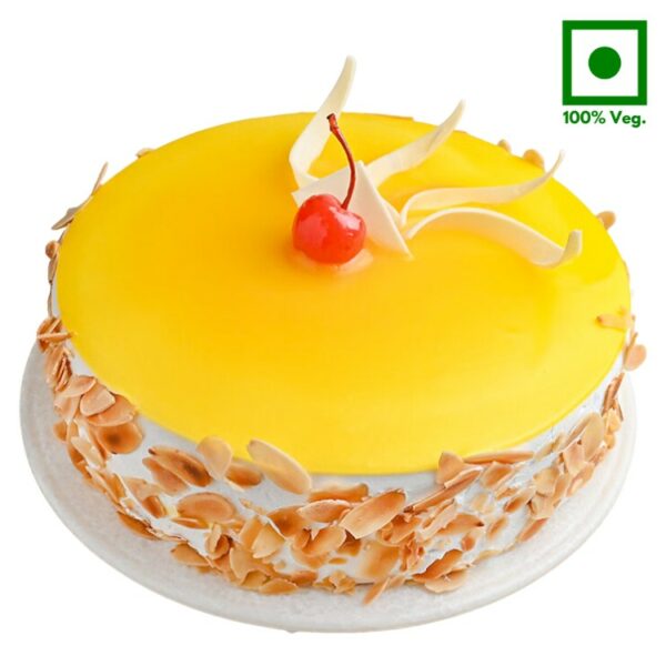 Mango Cream Almond Premium Cake