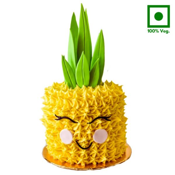 A Pineapple Cream Designer Cake