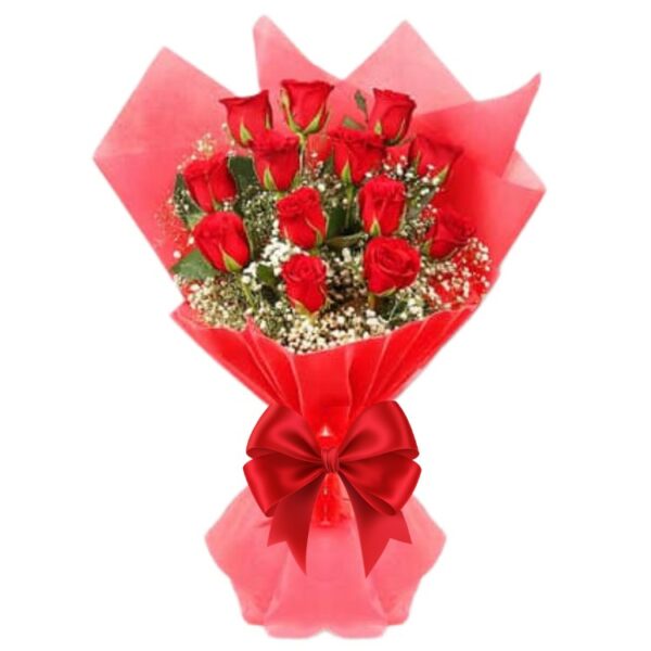 13 Red Roses Premium Bouquet