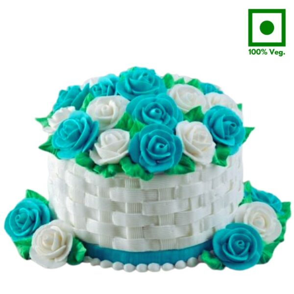 Rose Basket Design Premium Cake