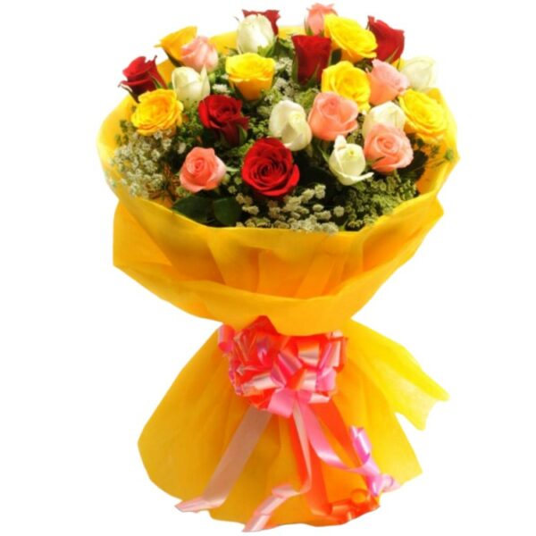A Classy Bunch of 25 Mix Color Roses