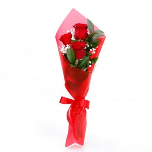 # 00001 - A Unique Small Bouquet of 3 Red Roses