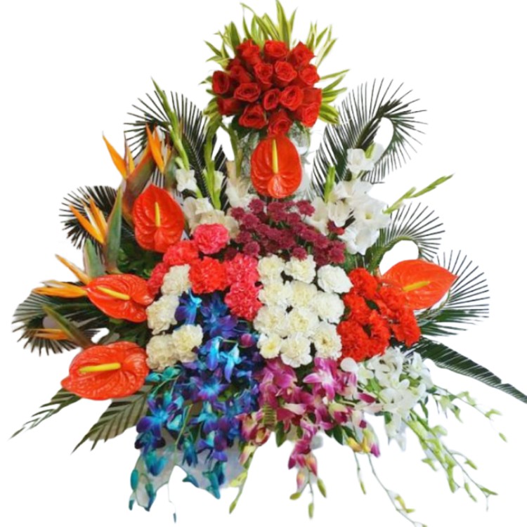 Big Luxurious Arrangement of Exotic Flowers