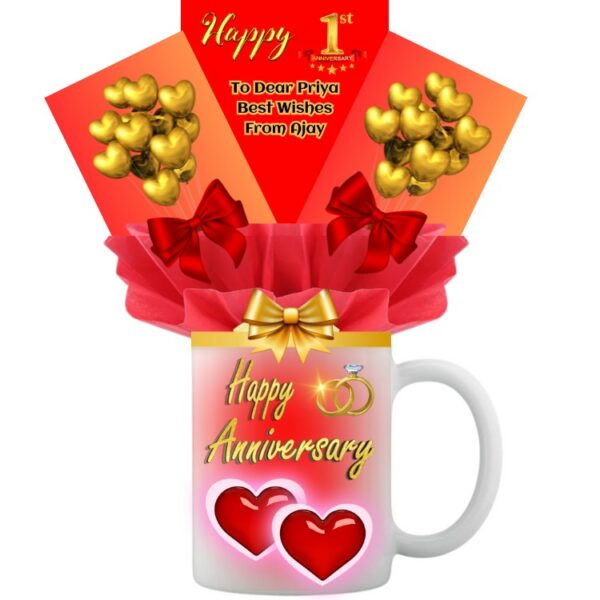 # 001 - Anniversary Special - Unique Personalized Printed Message Mug
