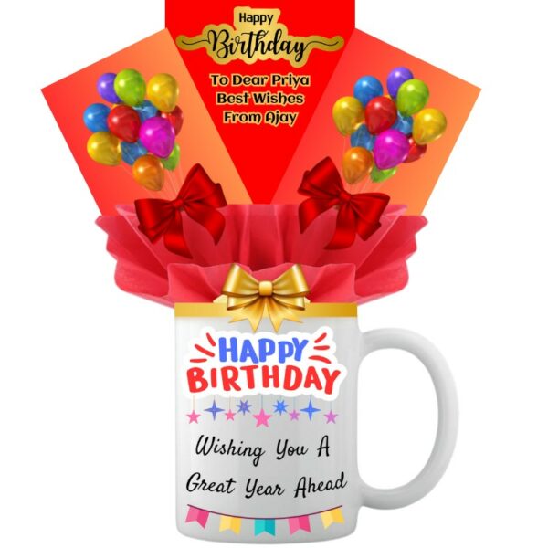 # 001 - A Birthday Special - Unique Personalized Printed Message Mug