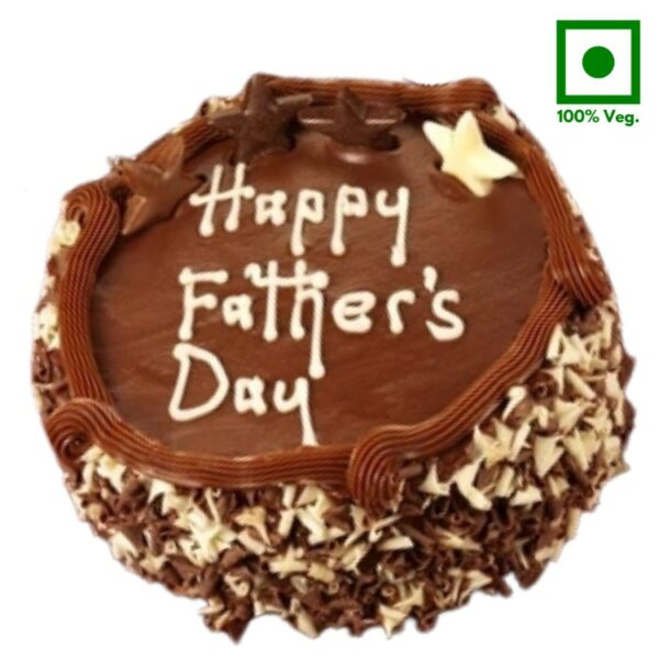 A Fathers Day Special Premium Chocolate Almond Cake