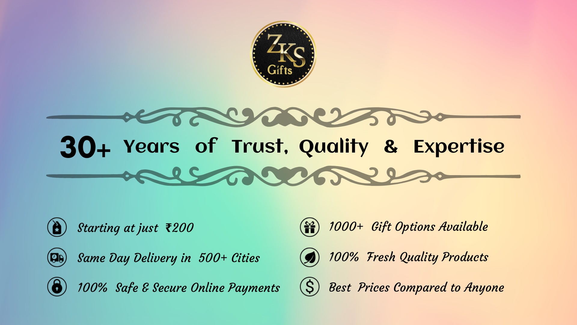 ZKS Gifts Brand Banner